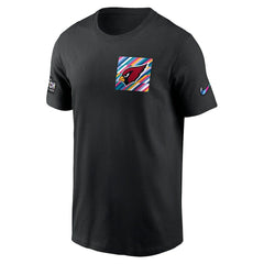 Arizona Cardinals Crucial Catch Sideline Tri-Blend T-Shirt - Black - Nike