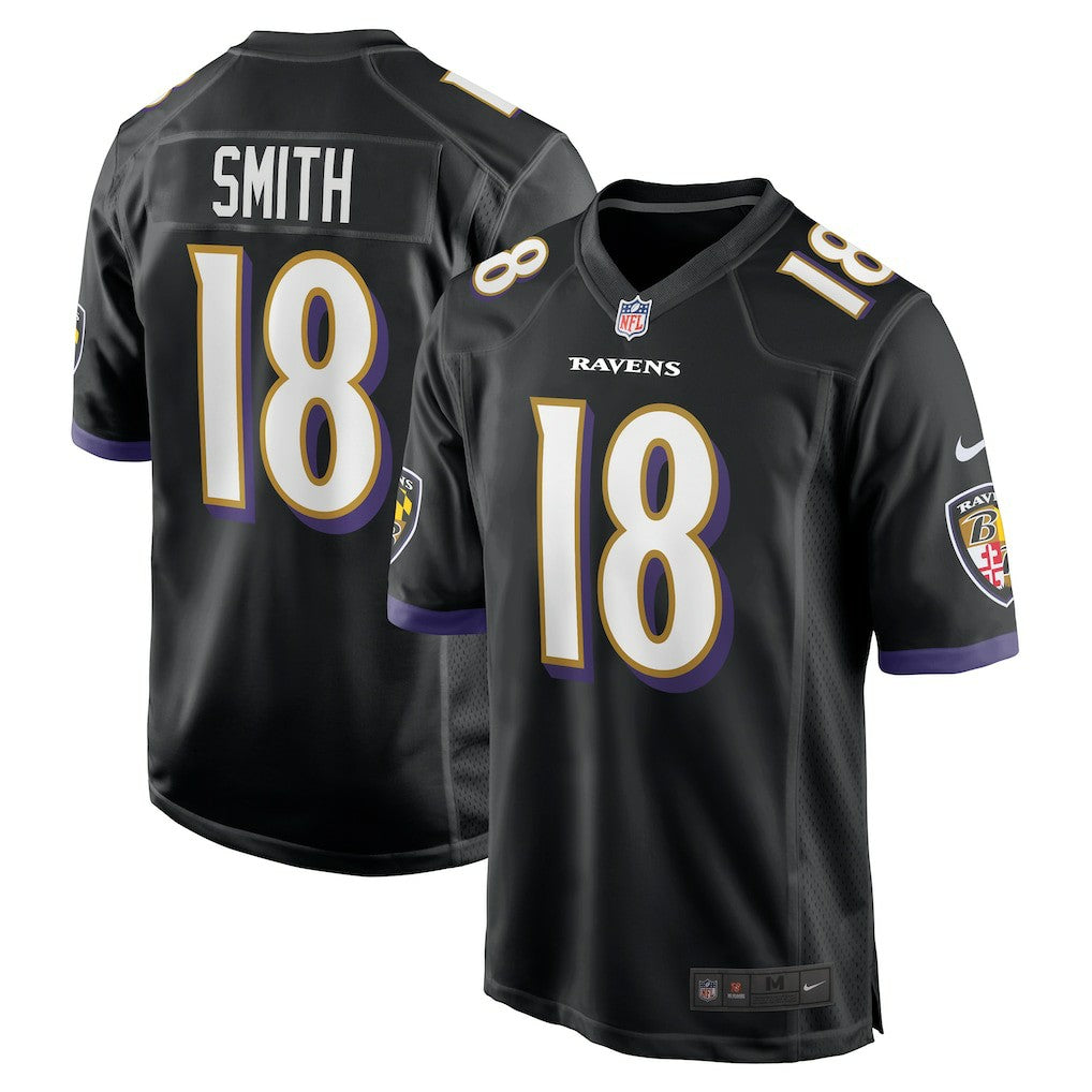Roquan Smith Baltimore Ravens Alternate Game Jersey - Black - Nike