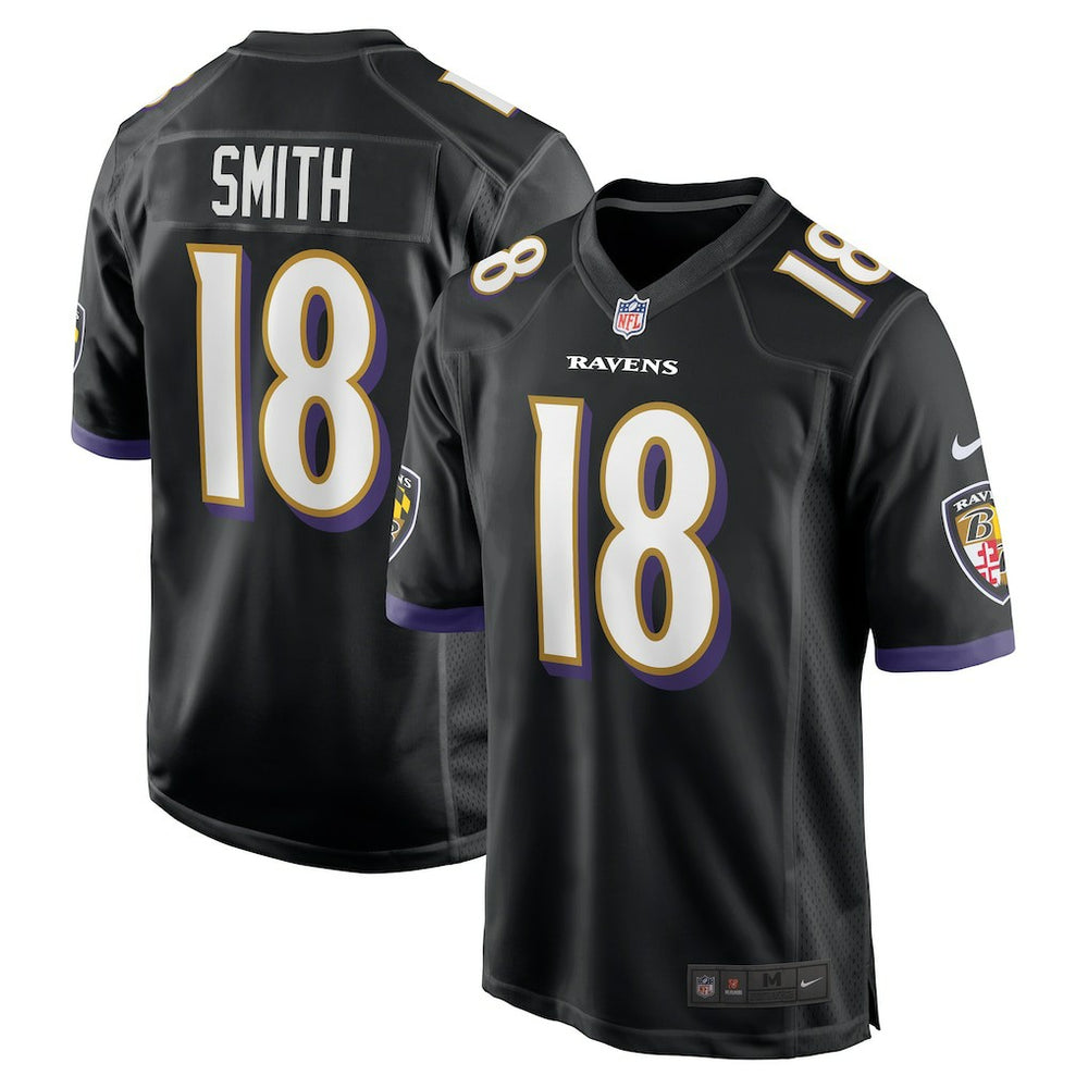 Roquan Smith Baltimore Ravens Alternate Game Jersey - Black - Nike