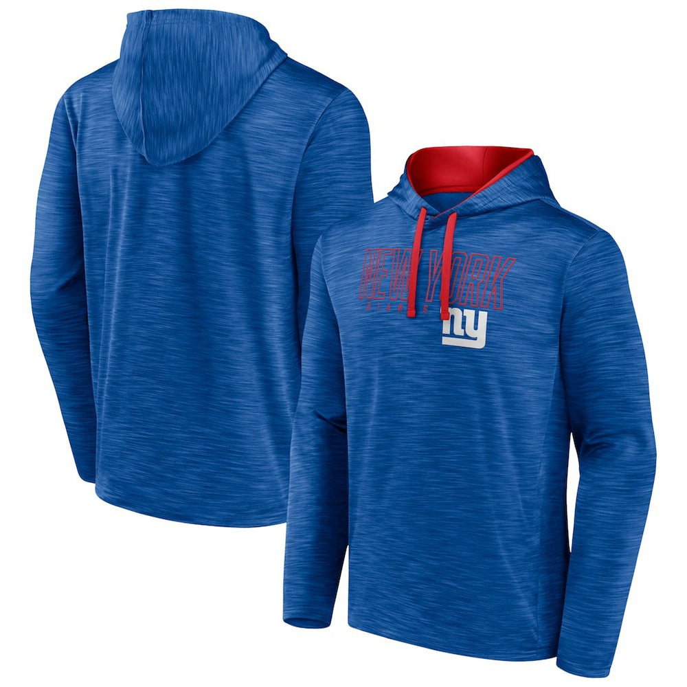 New York Giants Hook and Ladder Pullover Hoodie - Heather Royal - Fanatics