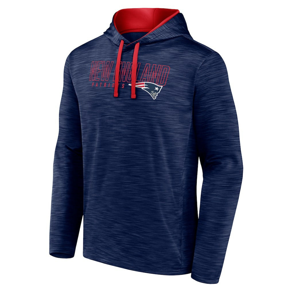 New England Patriots Hook and Ladder Pullover Hoodie - Heather Navy - Fanatics