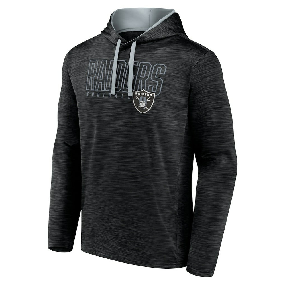 Las Vegas Raiders Hook and Ladder Pullover Hoodie - Heather Black - Fanatics