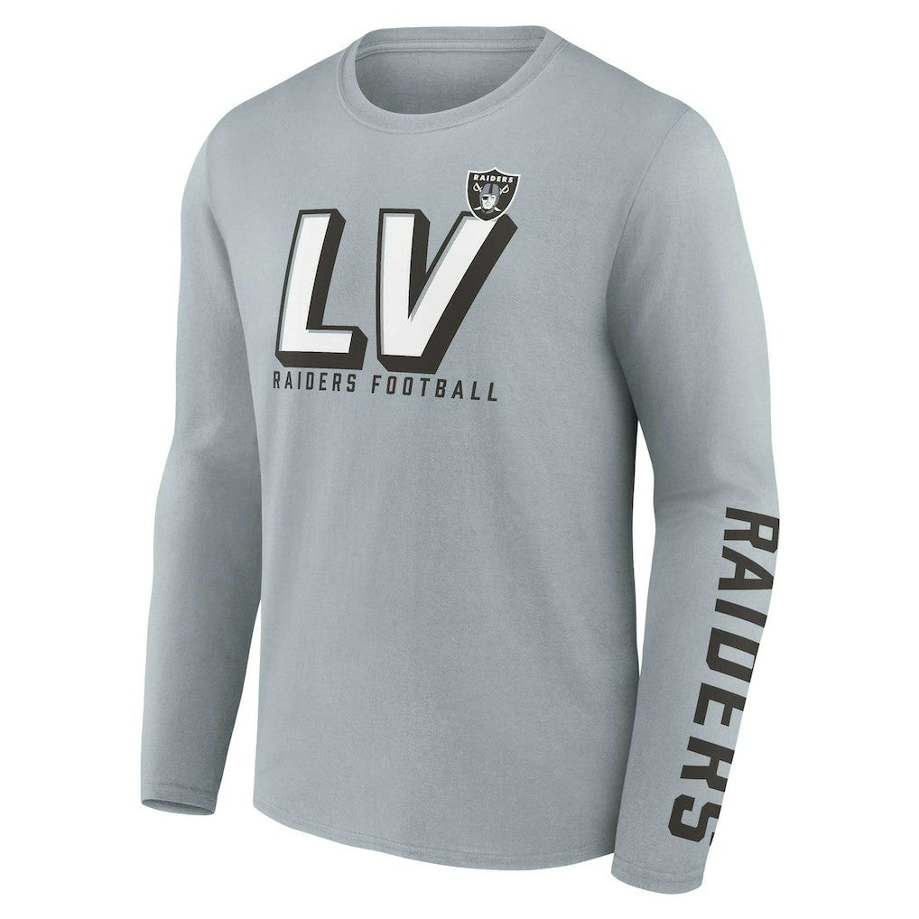 Las Vegas Raiders Two-Pack T-Shirt Combo Set - Silver/Black - Fanatics
