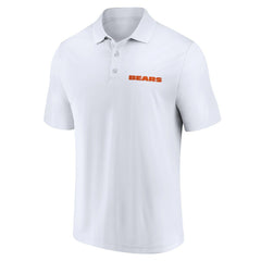 Chicago Bears Lockup Two-Pack Polo Set - White/Navy - Fanatics