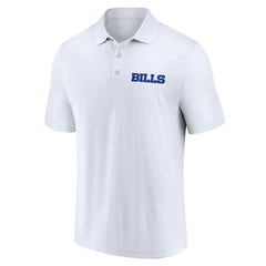 Buffalo Bills Lockup Two-Pack Polo Set - White/Royal - Fanatics