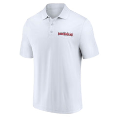 Tampa Bay Buccaneers Lockup Two-Pack Polo Set - White/Red - Fanatics