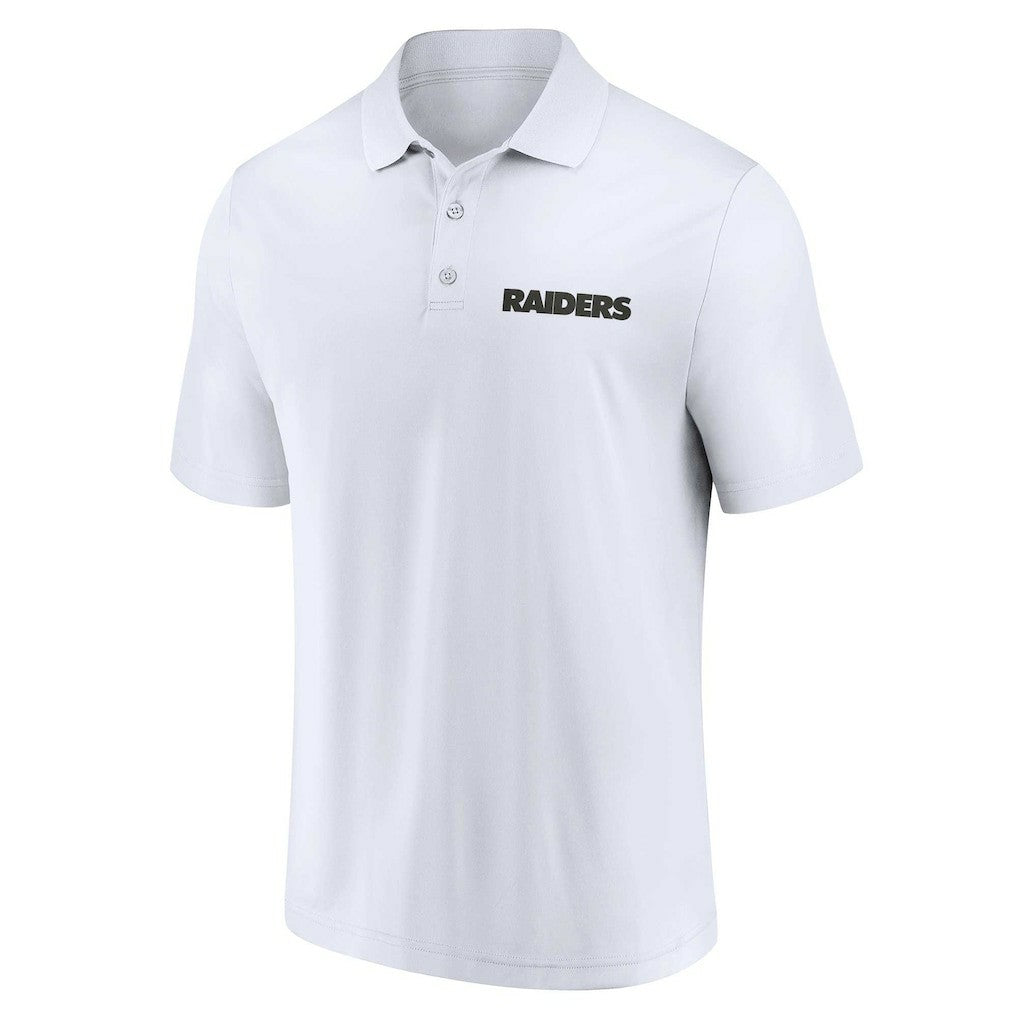Las Vegas Raiders Lockup Two-Pack Polo Set - White/Black - Fanatics
