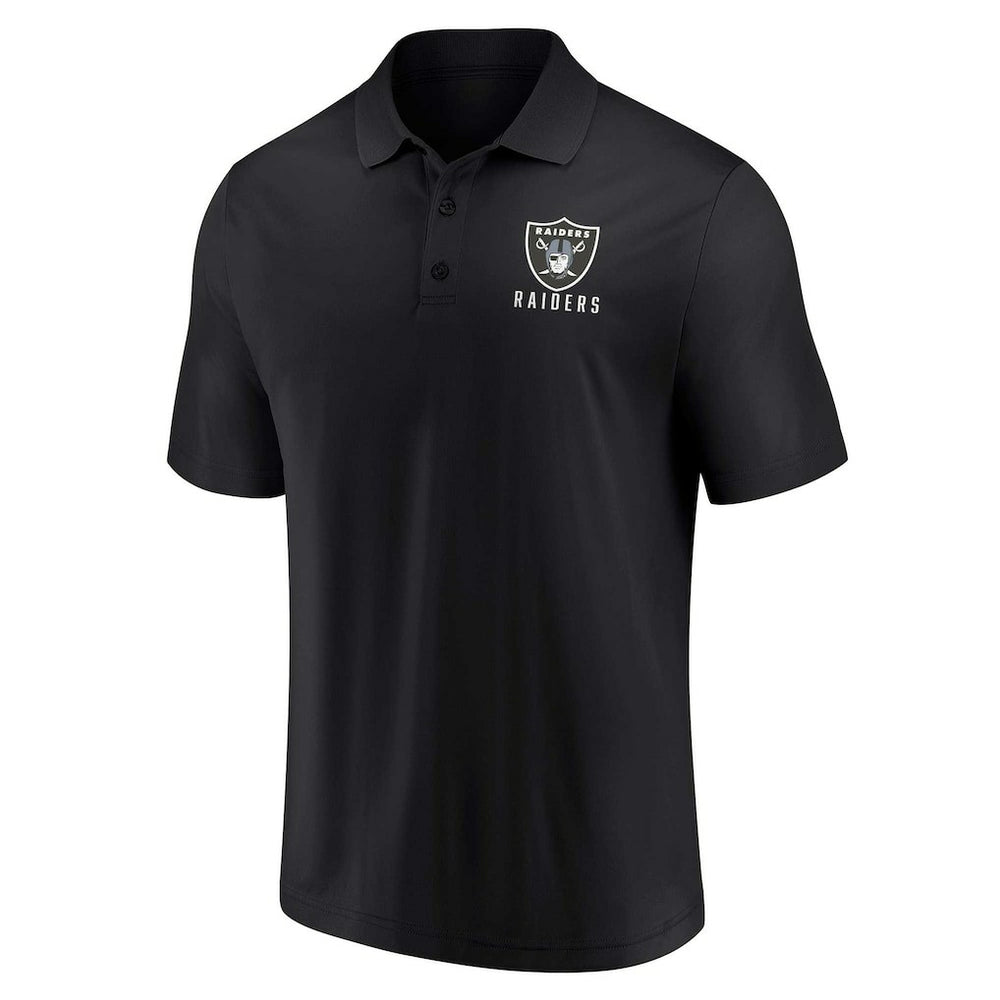 Las Vegas Raiders Lockup Two-Pack Polo Set - White/Black - Fanatics