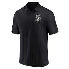 Las Vegas Raiders Lockup Two-Pack Polo Set - White/Black - Fanatics