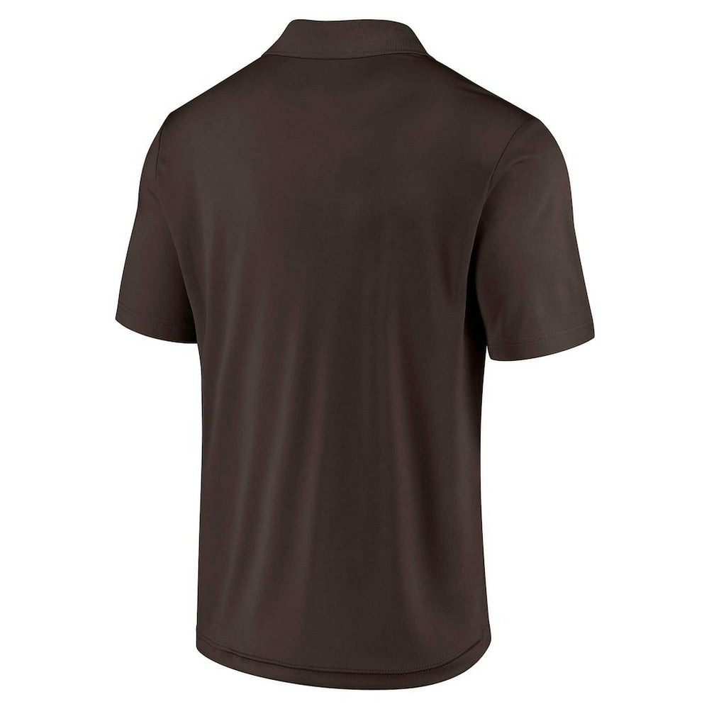 Cleveland Browns Lockup Two-Pack Polo Set - White/Brown - Fanatics