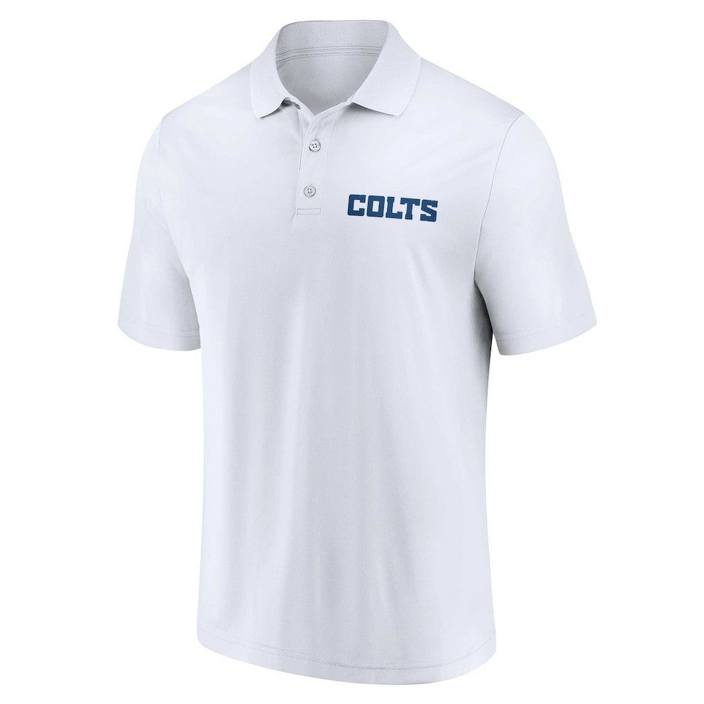Indianapolis Colts Lockup Two-Pack Polo Set - White/Royal - Fanatics