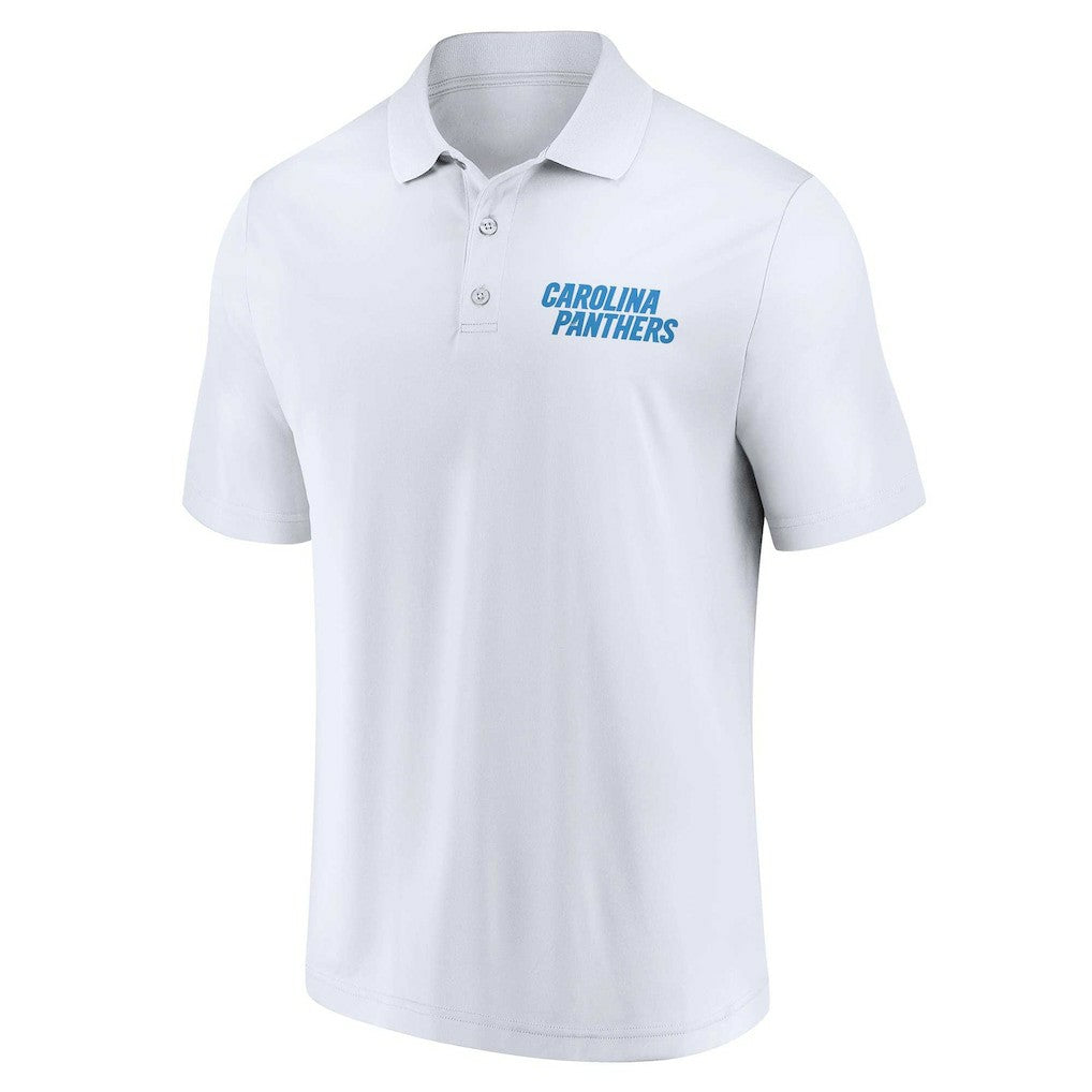 Carolina Panthers Lockup Two-Pack Polo Set - White/Black - Fanatics