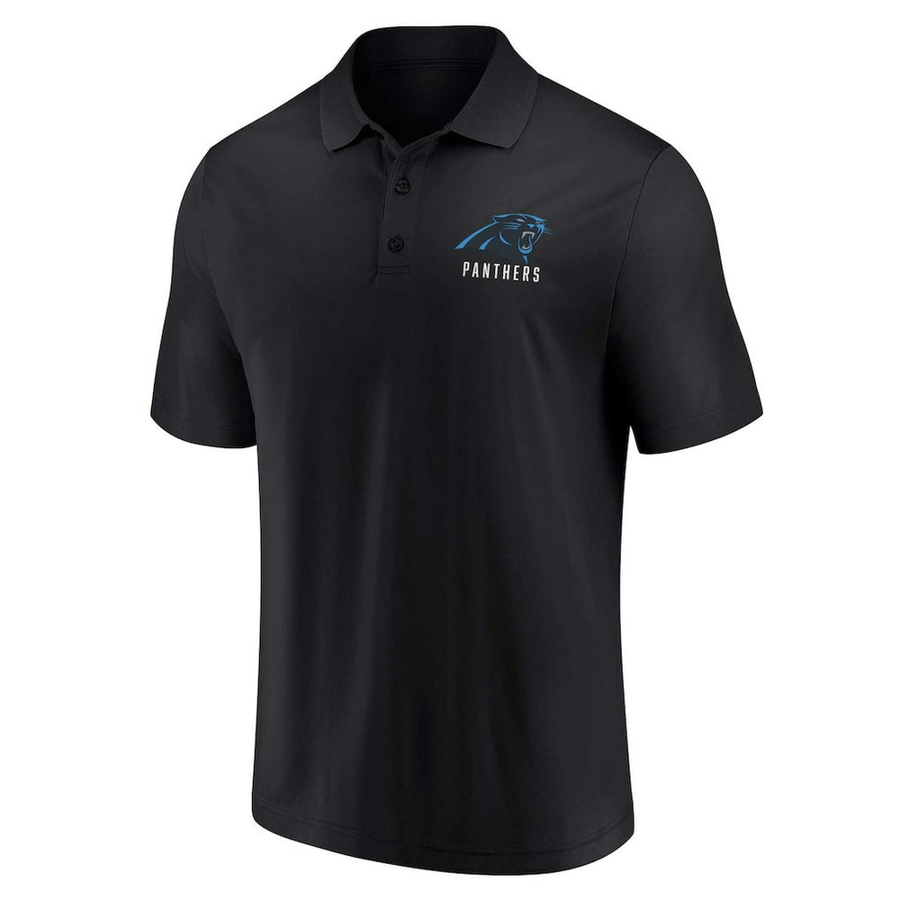 Carolina Panthers Lockup Two-Pack Polo Set - White/Black - Fanatics