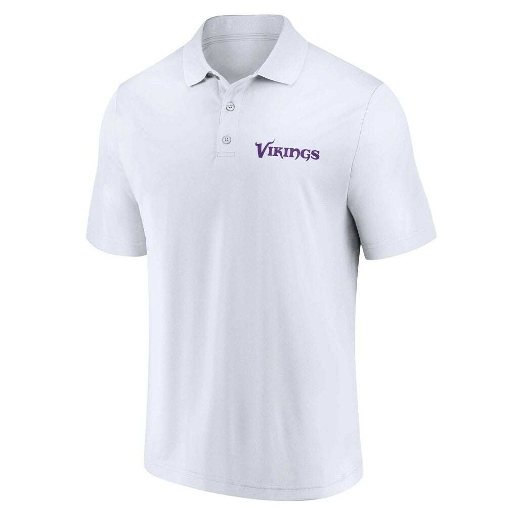 Minnesota Vikings Lockup Two-Pack Polo Set - White/Purple - Fanatics