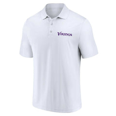 Minnesota Vikings Lockup Two-Pack Polo Set - White/Purple - Fanatics