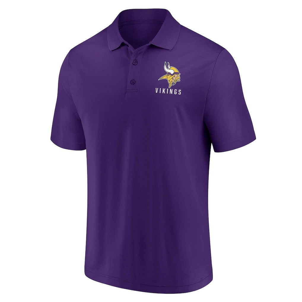 Minnesota Vikings Lockup Two-Pack Polo Set - White/Purple - Fanatics