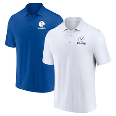 Indianapolis Colts Throwback Two-Pack Polo Set - White/Royal - Fanatics