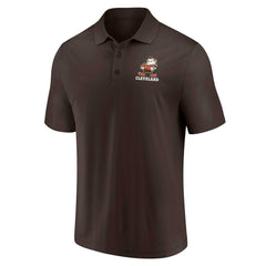 Cleveland Browns Throwback Two-Pack Polo Set - White/Brown - Fanatics