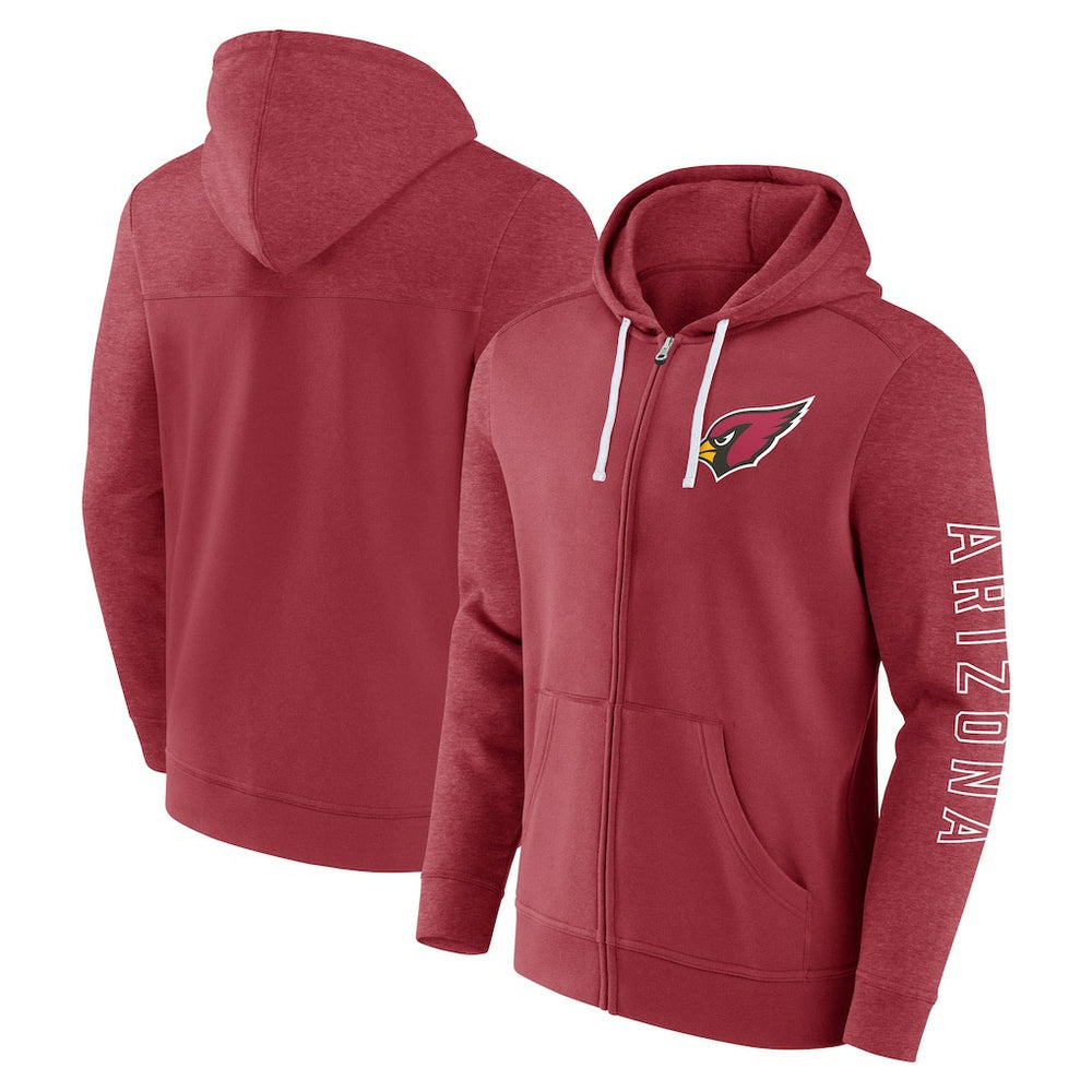 Arizona Cardinals Offensive Lineup Hoodie Full-Zip Hoodie - Cardinal - Fanatics