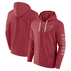 Arizona Cardinals Offensive Lineup Hoodie Full-Zip Hoodie - Cardinal - Fanatics