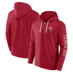 Tampa Bay Buccaneers Offensive Lineup Hoodie Full-Zip Hoodie - Red - Fanatics