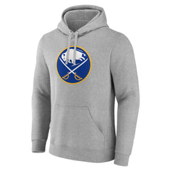Buffalo Sabres Primary Team Logo Pullover Hoodie - Gray | NHL Lifestyle