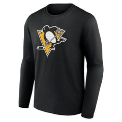 Pittsburgh Penguins Primary Logo Team Long Sleeve T-Shirt - Black | NHL Lifestyle
