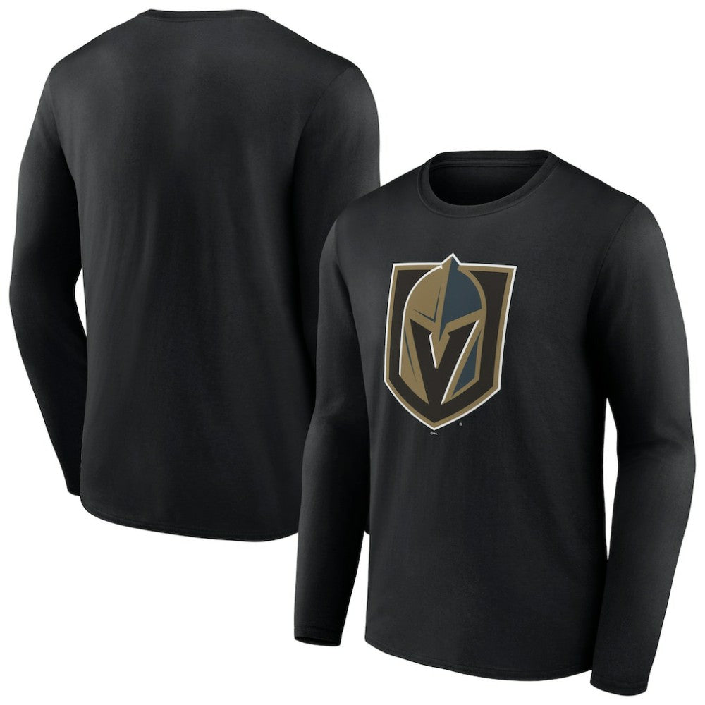 Vegas Golden Knights Primary Logo Team Long Sleeve T-Shirt - Black | NHL on sale