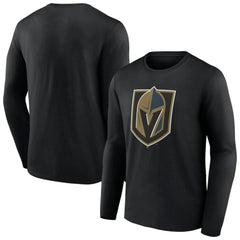 Vegas Golden Knights Primary Logo Team Long Sleeve T-Shirt - Black | NHL on sale