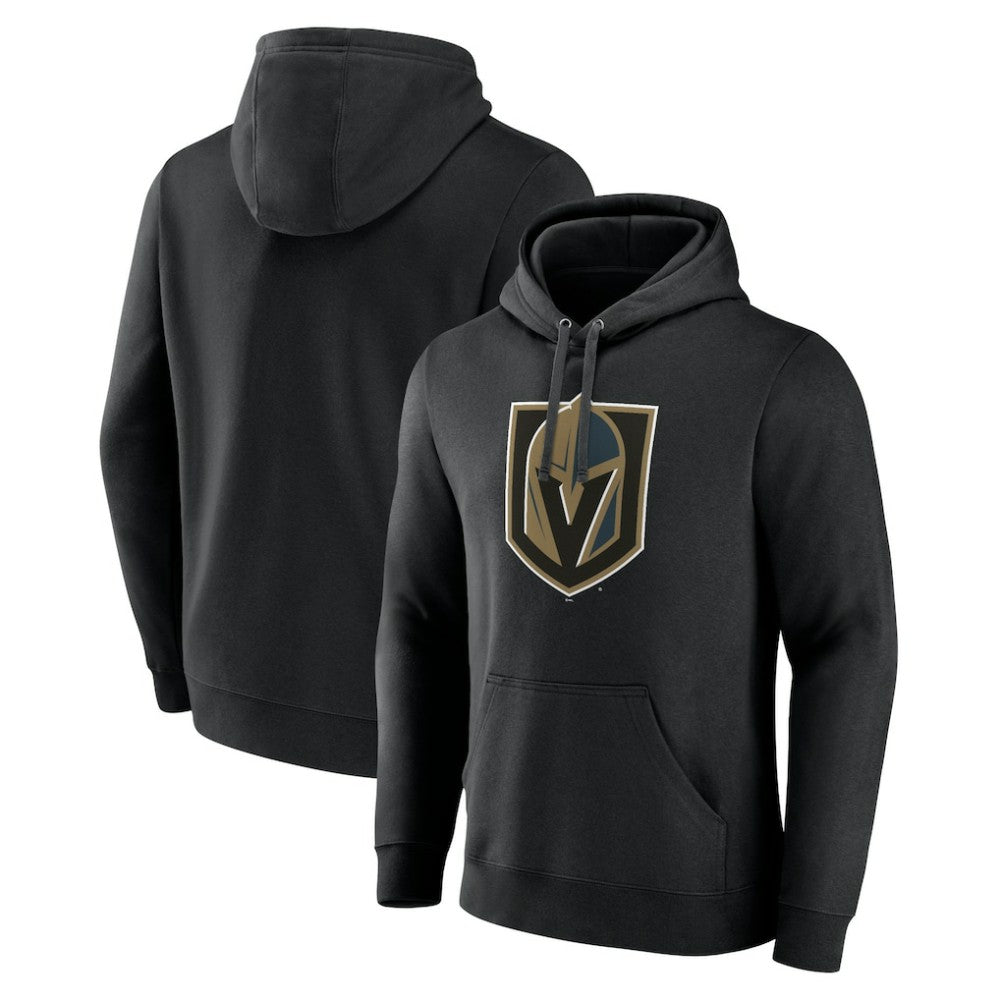 Vegas Golden Knights Primary Team Logo Pullover Hoodie - Black | NHL Lifestyle
