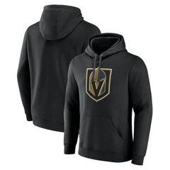 Vegas Golden Knights Primary Team Logo Pullover Hoodie - Black | NHL Lifestyle