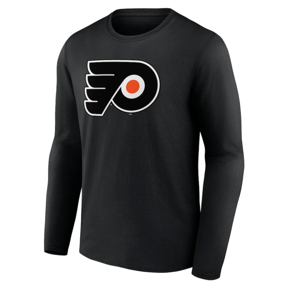 Philadelphia Flyers Primary Logo Team Long Sleeve T-Shirt - Black | NHL discount