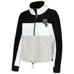 Chicago White Sox The Wild Collective Women's Color Block Half-Zip Jacket Sale
