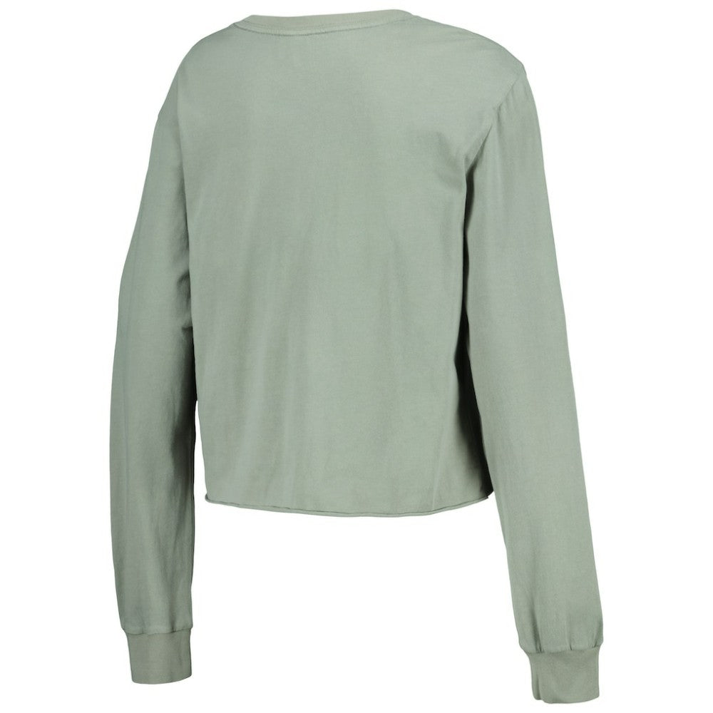 Houston Astros The Wild Collective Women's Cropped Long Sleeve T-Shirt Near Me