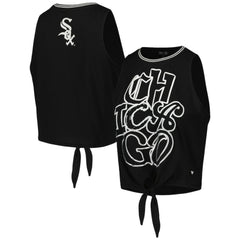 Chicago White Sox The Wild Collective Women's Twisted Tie Front Tank Top Discount