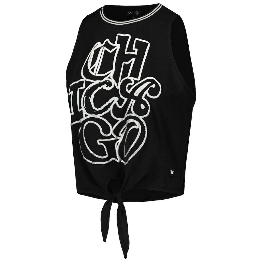 Chicago White Sox The Wild Collective Women's Twisted Tie Front Tank Top Discount