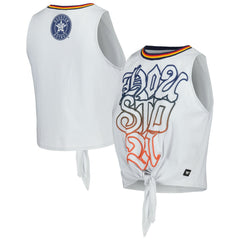 Houston Astros The Wild Collective Women's Twisted Tie Front Tank Top for sale