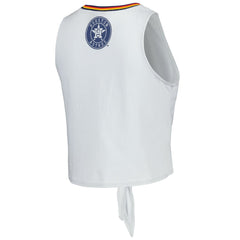 Houston Astros The Wild Collective Women's Twisted Tie Front Tank Top for sale