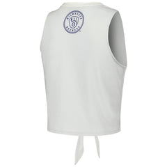 Milwaukee Brewers The Wild Collective Women's Twisted Tie Front Tank Top Discount