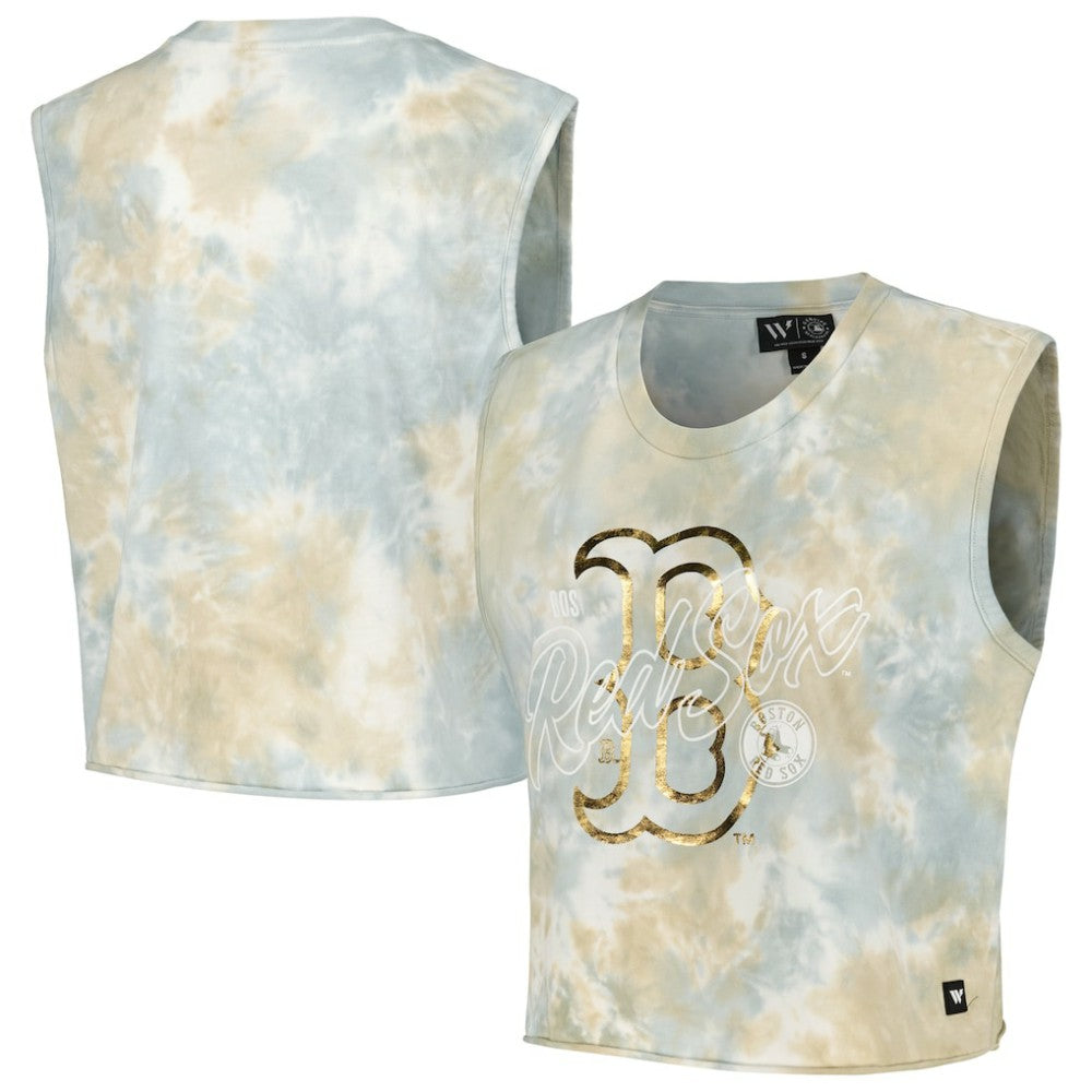 Boston Red Sox The Wild Collective Women's Washed Muscle Tank Top Online