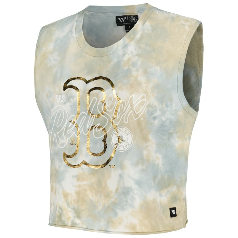 Boston Red Sox The Wild Collective Women's Washed Muscle Tank Top Online