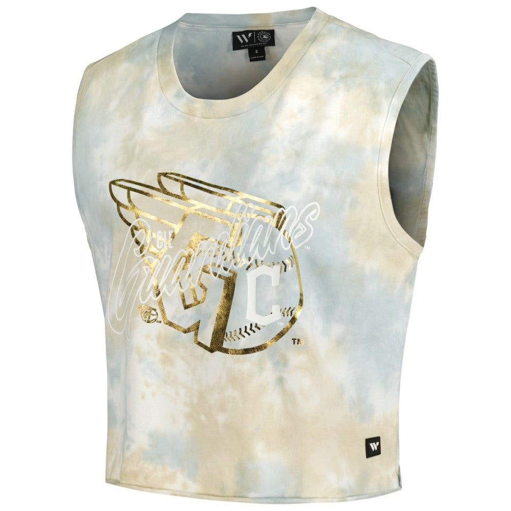 Cleveland Guardians The Wild Collective Women's Washed Muscle Tank Top Near Me