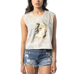 Detroit Tigers The Wild Collective Women's Washed Muscle Tank Top Discount