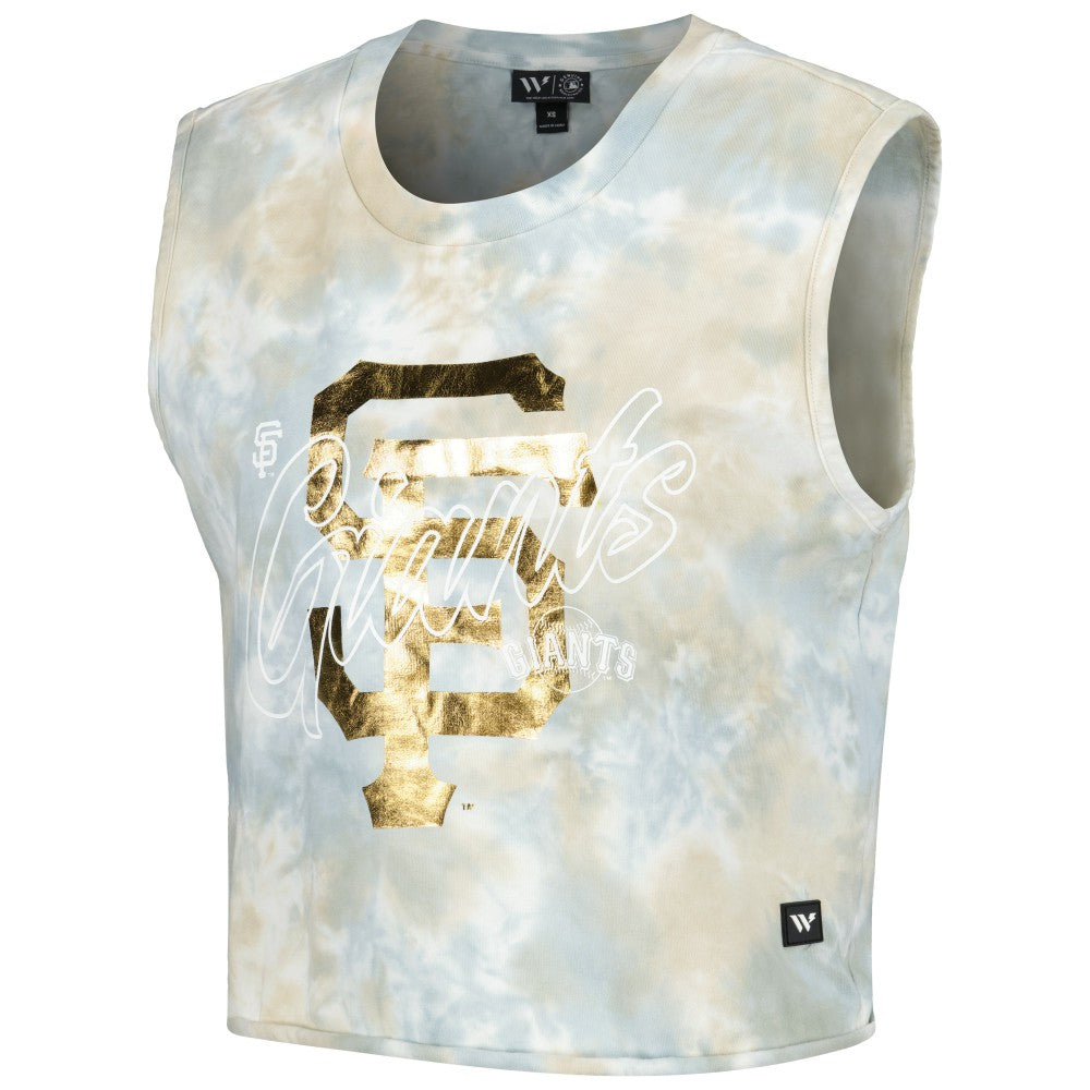 San Francisco Giants The Wild Collective Women's Washed Muscle Tank Top Sale