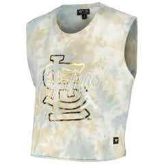 St. Louis Cardinals The Wild Collective Women's Washed Muscle Tank Top Sale
