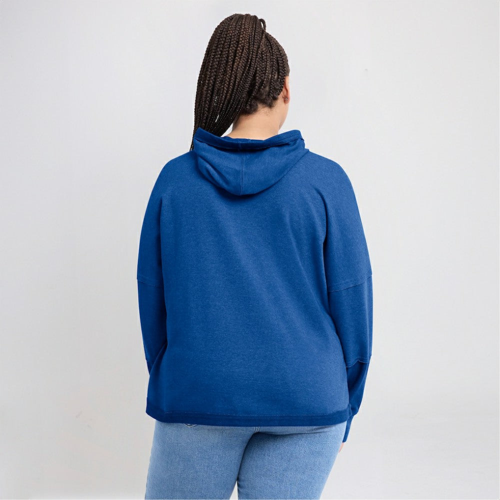St. Louis Blues Fanatics Women's Lux Lounge Helmet Arch Pullover Hoodie - Heather Blue | Fanatics discount