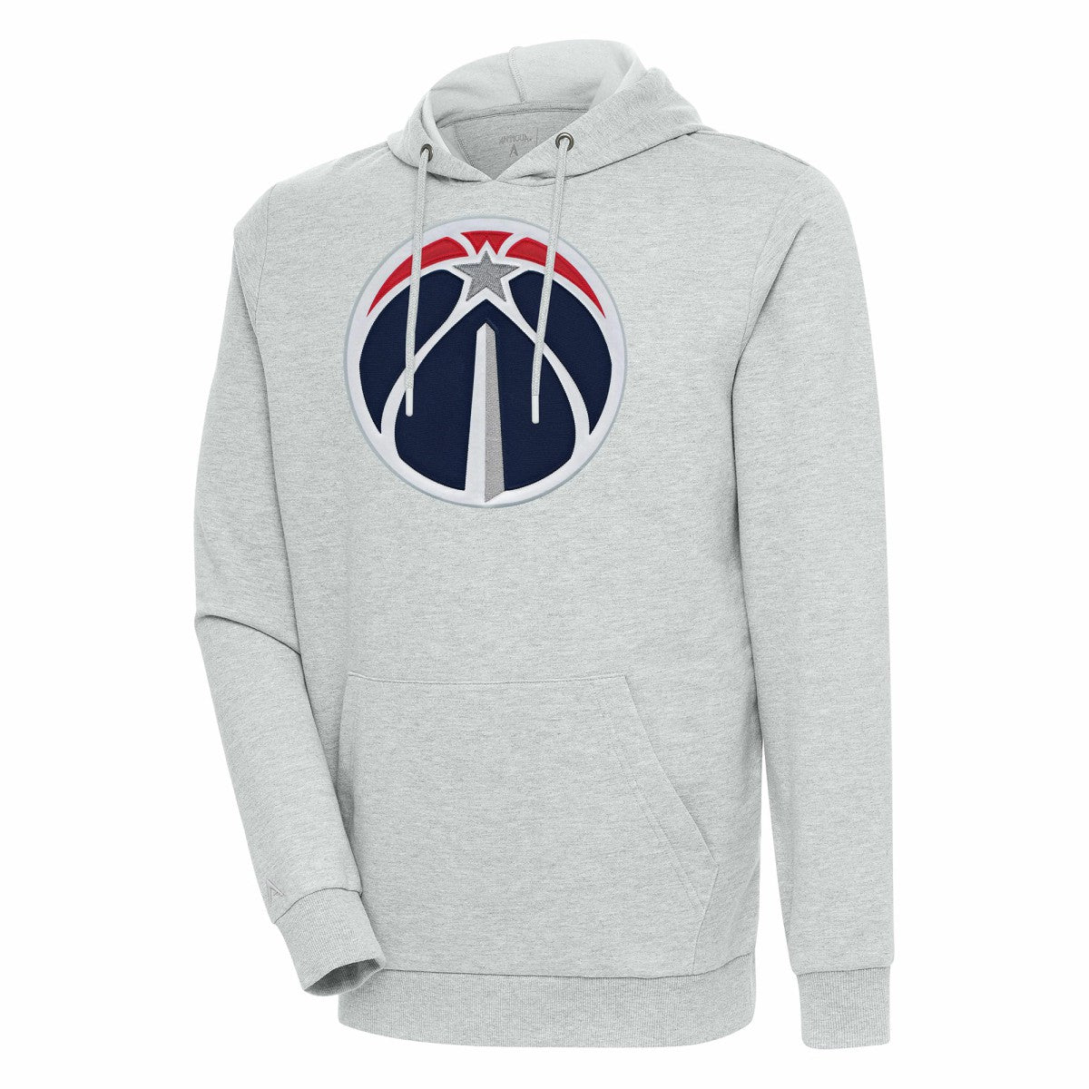 Washington Wizards Antigua Action Pullover Hoodie Heather Gray