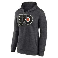 Philadelphia Flyers Women's Primary Logo Pullover Hoodie - Charcoal | NHL near me