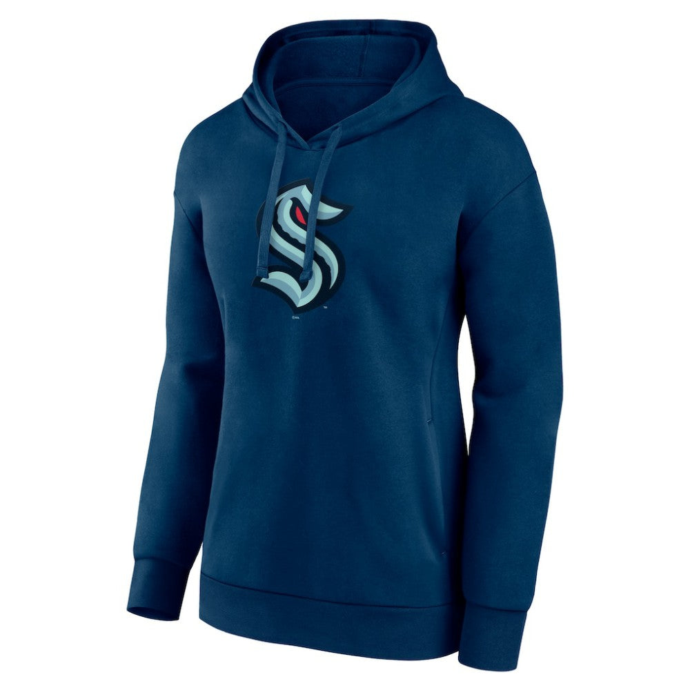 Seattle Kraken Women's Primary Logo Pullover Hoodie - Deep Sea Blue | NHL online