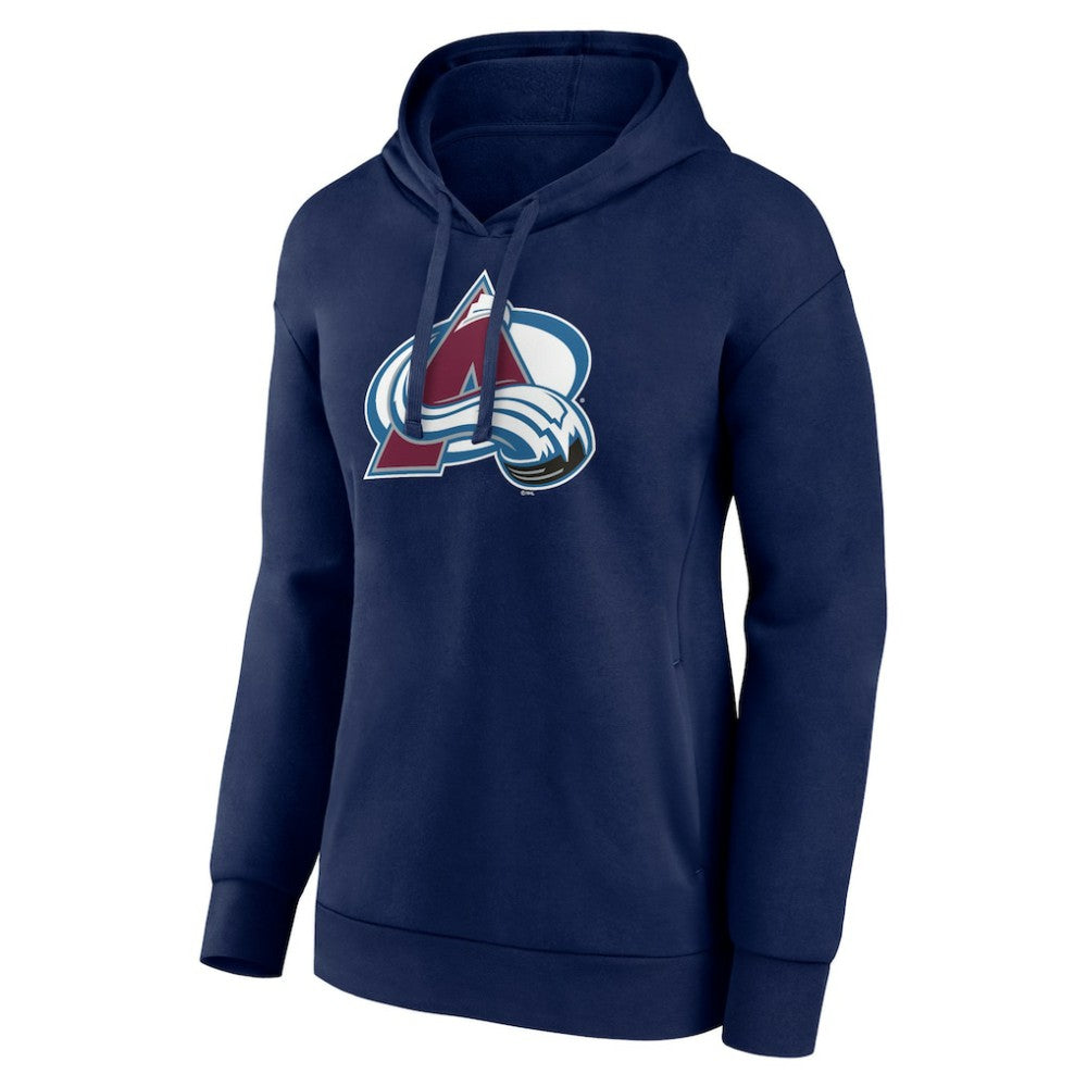 Colorado Avalanche Women's Primary Logo Pullover Hoodie - Navy | NHL on sale